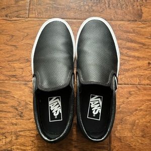 Black Slip-on Vans